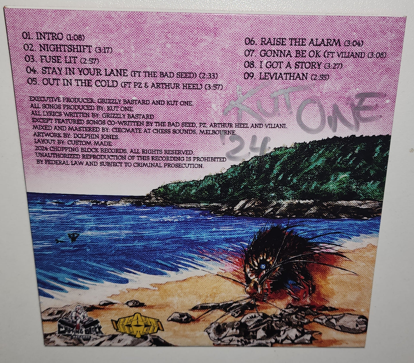 Grizzly Bastard & Kut One - Leviathan (EP) (Autographed CD)