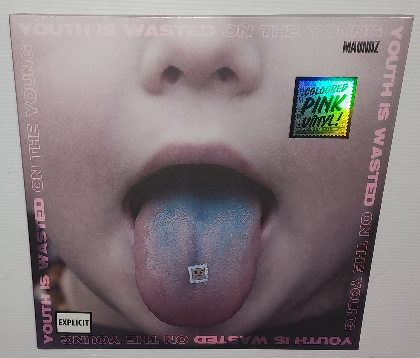 Maundz - Youth Is Wasted On The Young (2024) (Autographed Limited Edition Pink Splatter Colour Vinyl LP)