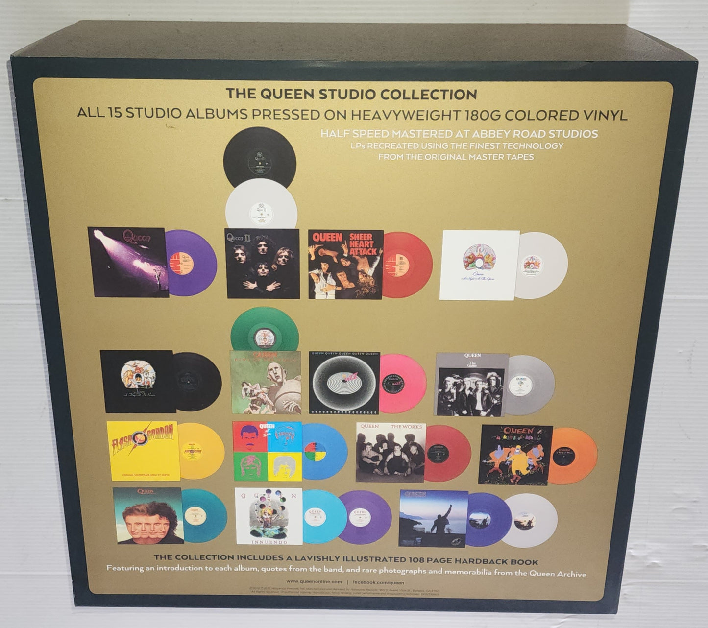 Queen – The Complete Studio Collection (2015) (Limited Edition Coloured Vinyl LP Boxset)