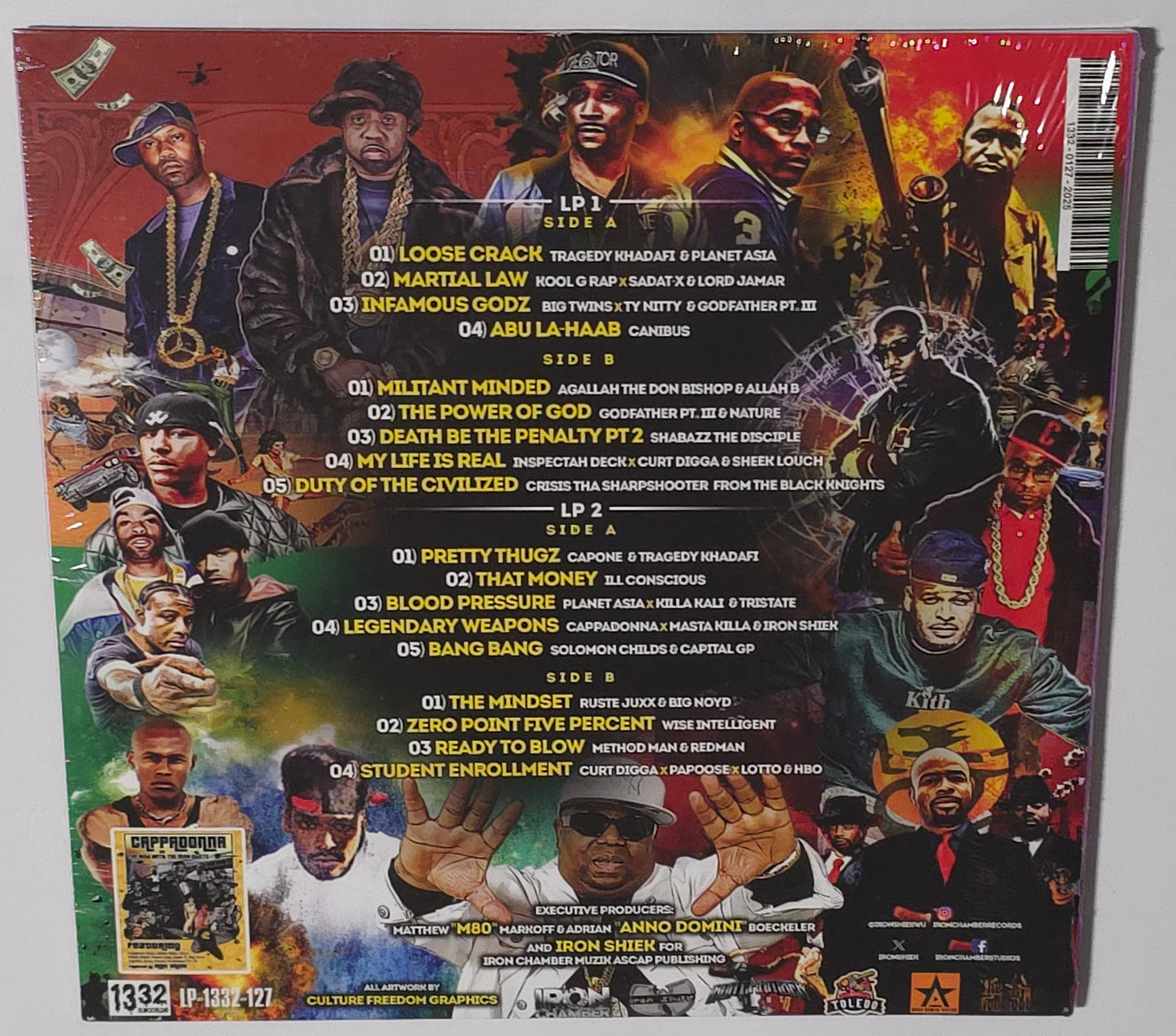 Iron Shiek - Circle of Iron (2025) (Limited Edition Blue with Gold Splatter Colour Vinyl LP)