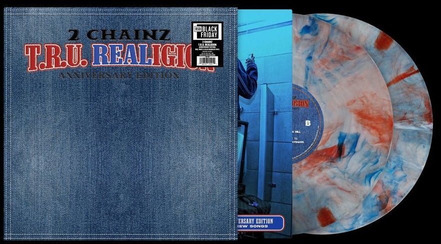 2 Chainz - T.R.U. REALigion (2025 BF RSD) (Limited Edition Red, White & Blue Marbled Colour Vinyl LP)