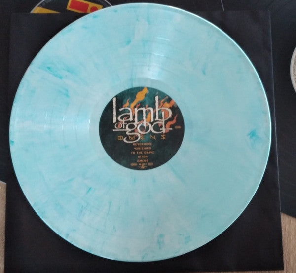 Lamb Of God – Omens (2022) (Limited Edition White & Skyblue Marbled Colour Vinyl LP)