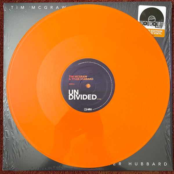 Tim McGraw & Tyler Hubbard – Undivided (2021 RSD) (Limited Edition Orange Colour 12" Vinyl Single)