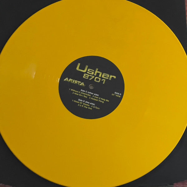 Usher – 8701 (2022) (Unofficial Pressing Yellow Colour Vinyl LP)