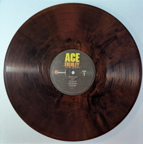 Ace Frehley – Trouble Walkin' (2025 Reissue) (Limited Edition Oxblood Red "Hide Your Heart" Swirl Colour Vinyl LP)