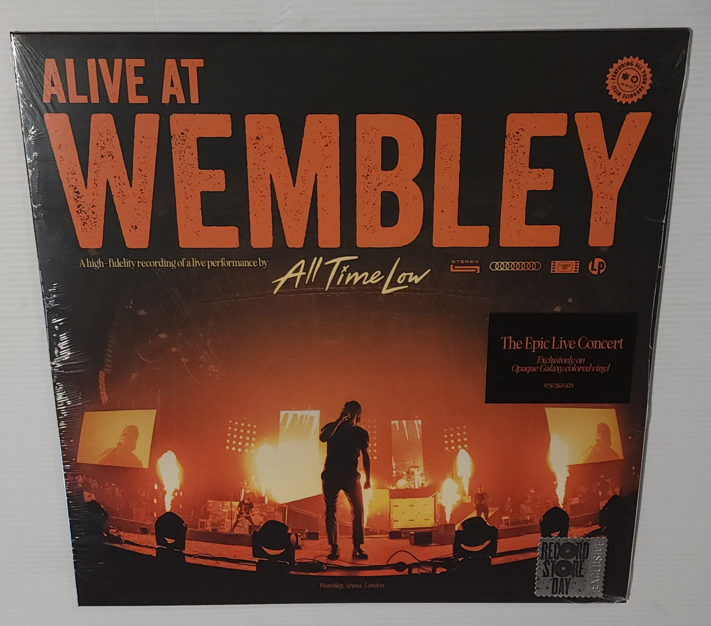 All Time Low – Alive At Wembley (2023 RSD) (Limited Edition Tangerine and Lemon Opaque Galaxy Colour Vinyl LP)