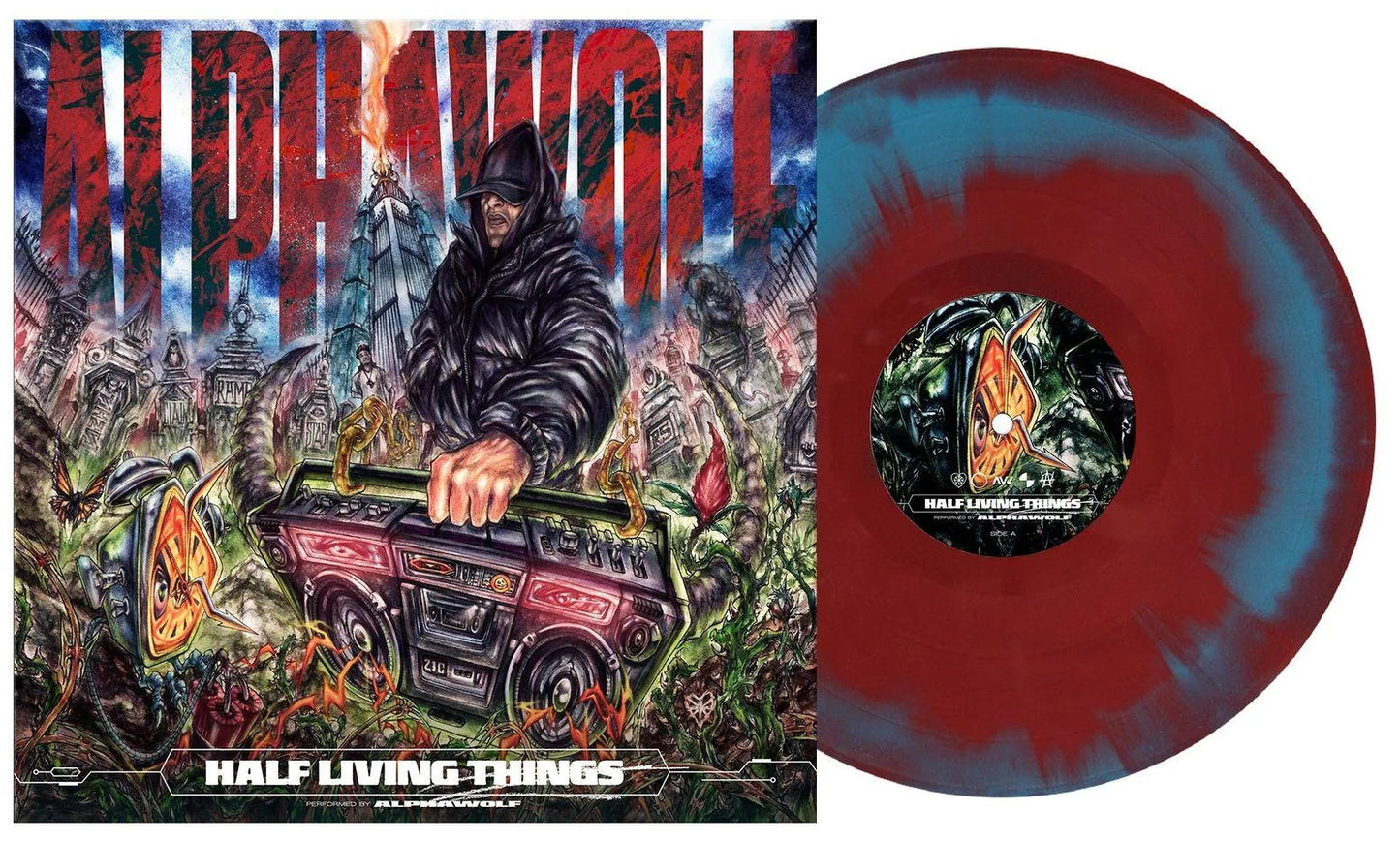 Alphawolf - Half Living Things (2024) (Red & Blue Colour Vinyl LP)