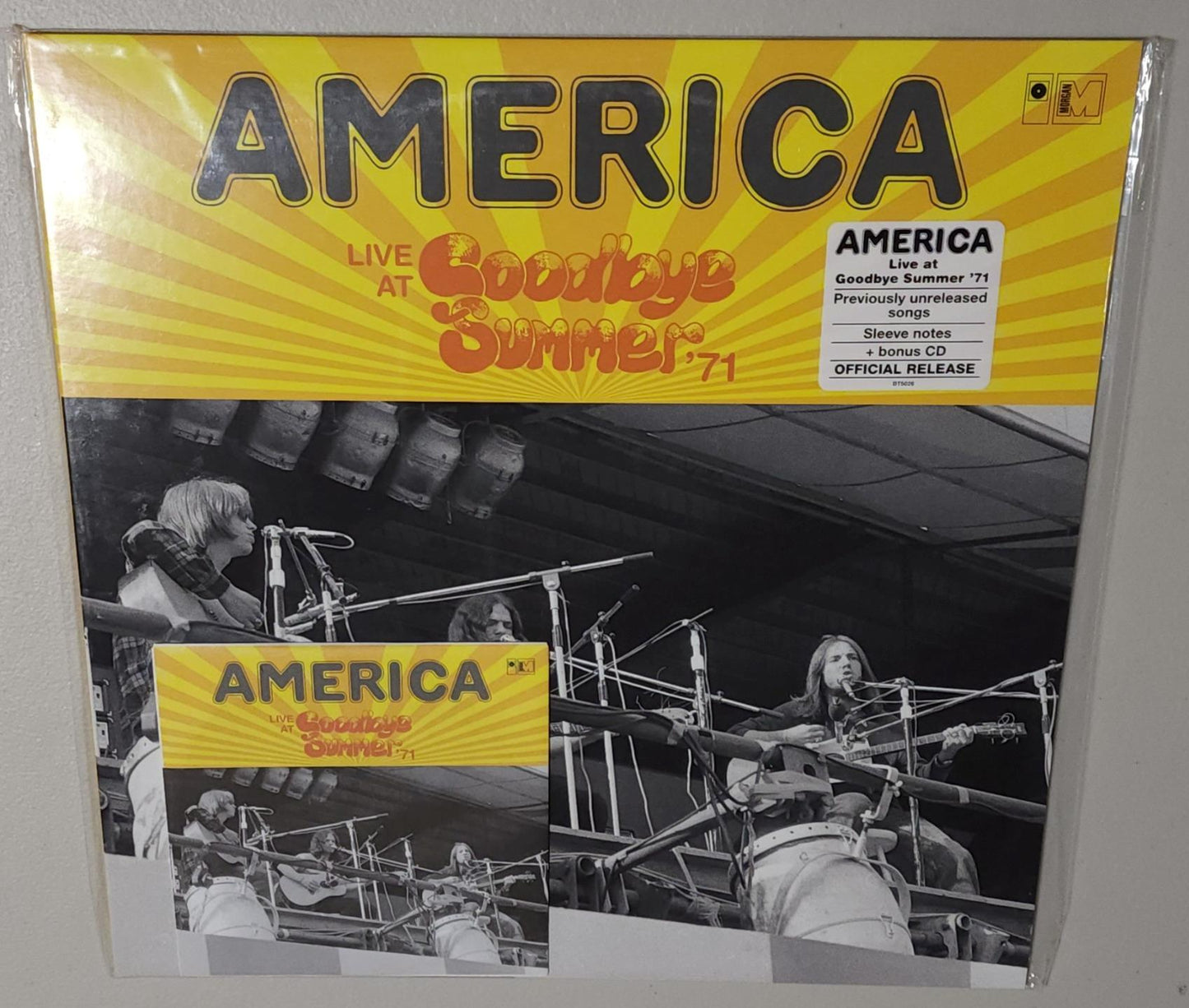 America – Live At Goodbye Summer Festival ‘71 (2022) (Limited Edition Vinyl LP with Bonus CD)