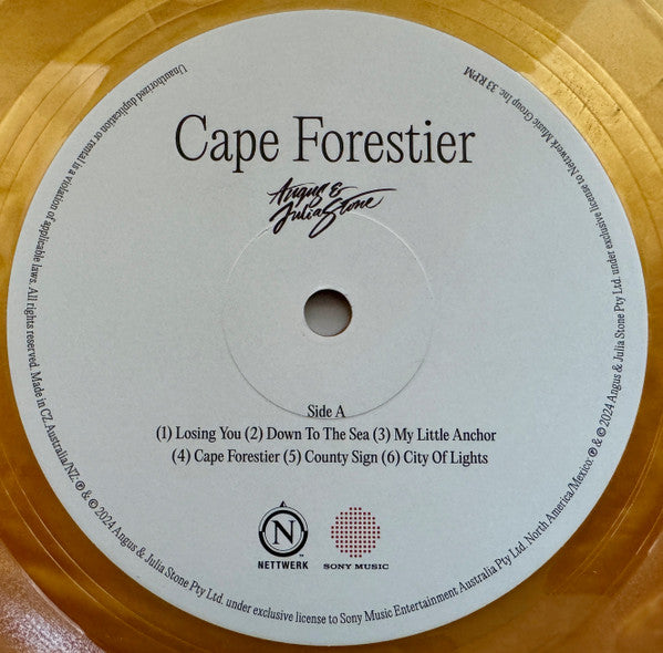 Angus & Julia Stone - Cape Forestier (2024) (Limited Edition Gold Colour Vinyl LP)