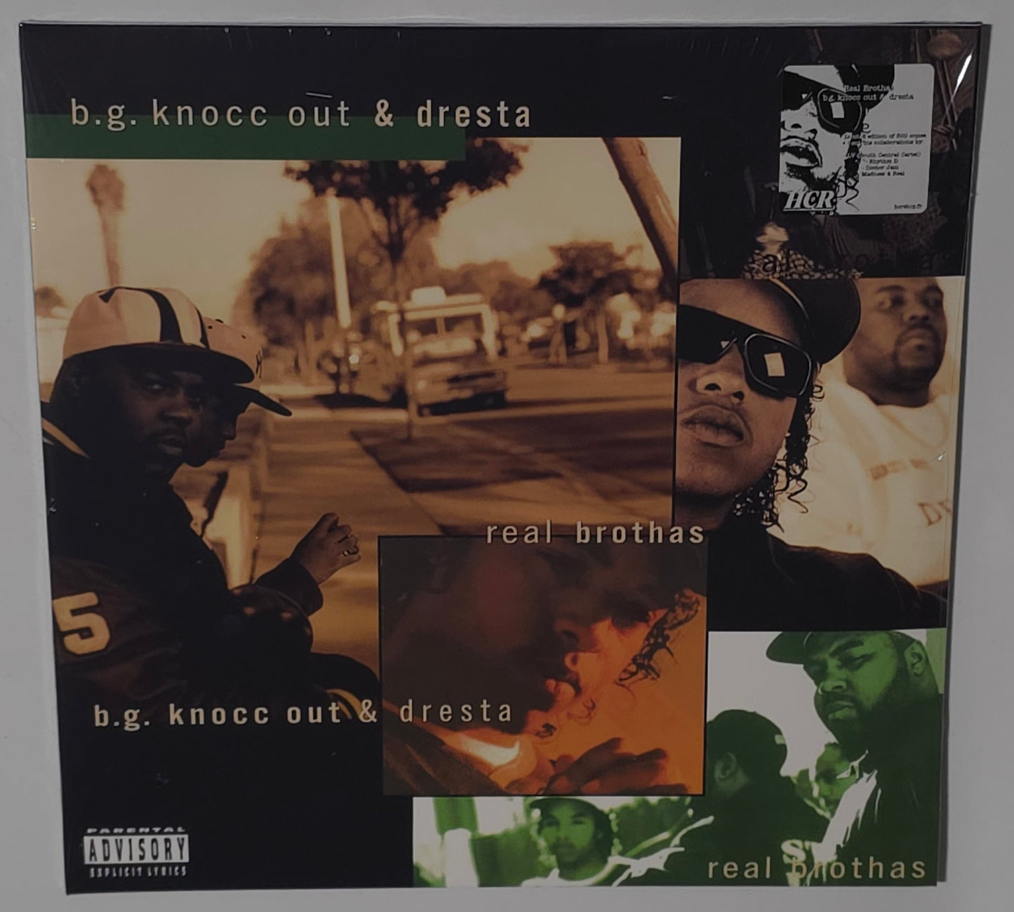 B.G. Knocc Out & Dresta – Real Brothas (2025 Reissue) (Limited Edition Silvergray Transparent Colour Vinyl LP)