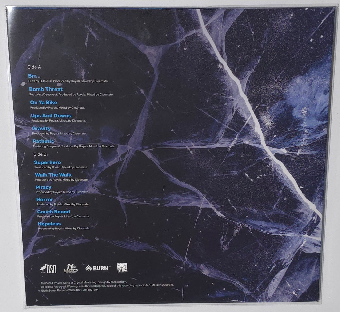 Bias B - Brr... (Autographed) (2025) (Limited Edition Colds Teal or Below Zero Blue Colour Vinyl LP)