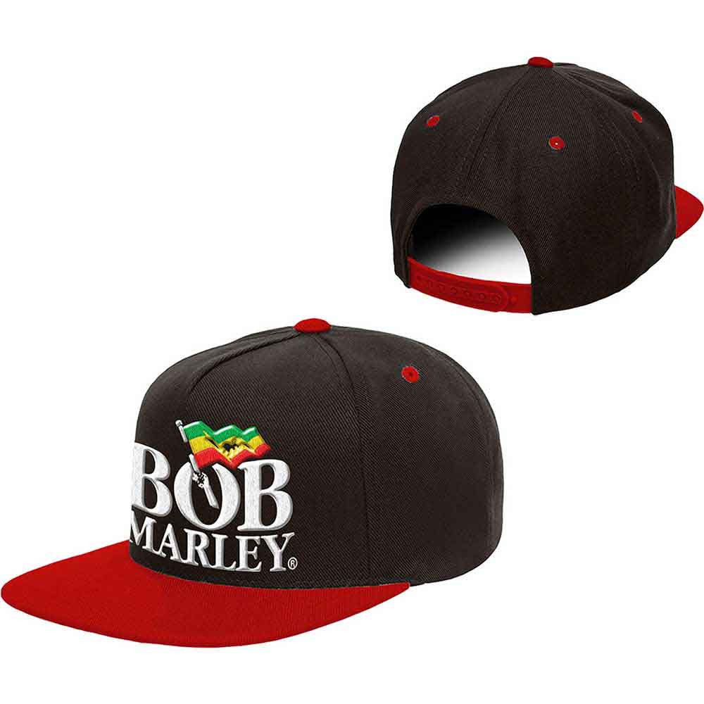Bob Marley Logo Unisex Flatbrim Snapback Cap Hat