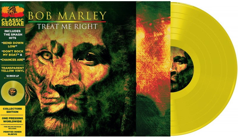 Bob Marley – Treat Me Right (2025) (Limited Edition Transparent Yellow Colour Vinyl LP)