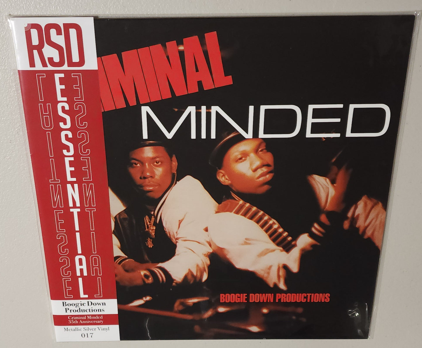Boogie Down Productions – Criminal Minded (2022 Reissue) (Limited Edition Metallic Silver Colour Vinyl LP)