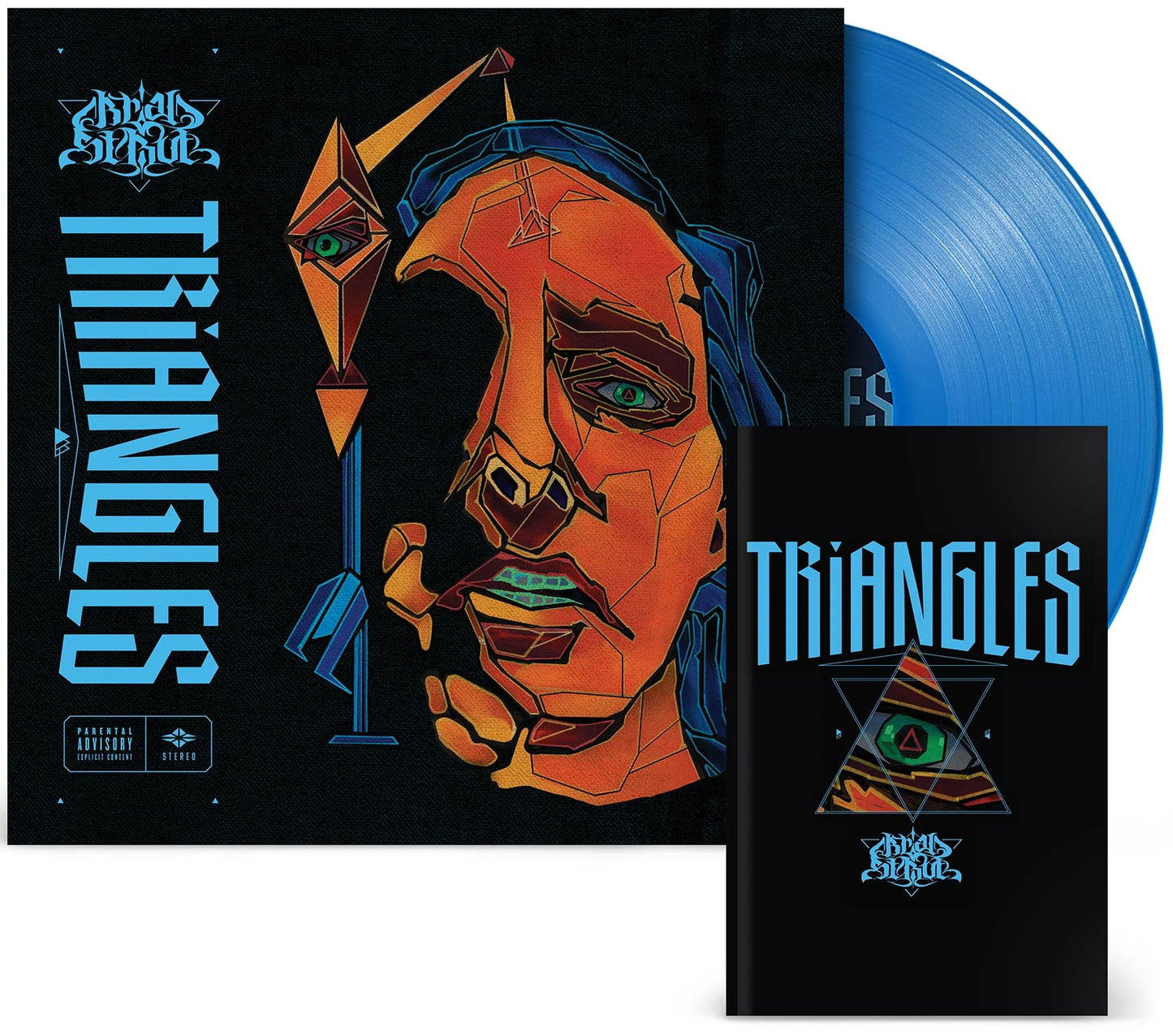 Brad Strut – Triangles (2025) (Limited Edition Cookies Blue Opaque Colour Vinyl LP + Book)