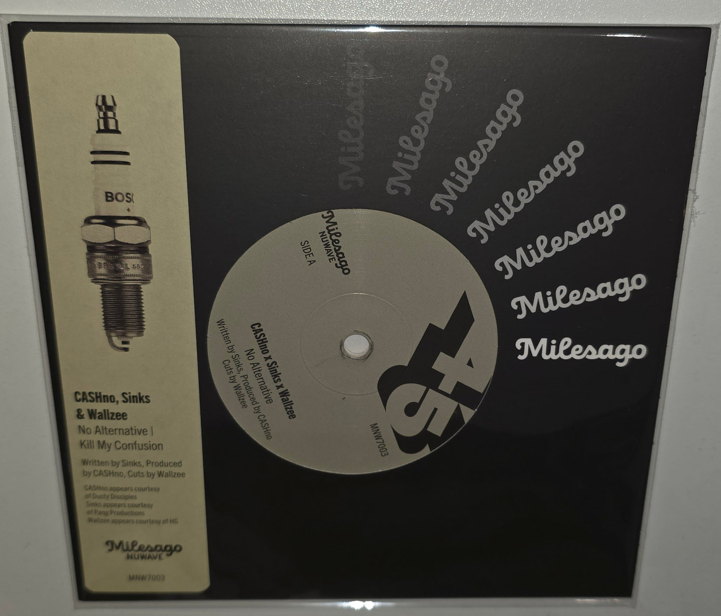 CASHno, Sinks & Wallzee - No Alternative (2023) (Limited Edition Chalk Coloured 7" Vinyl Single)