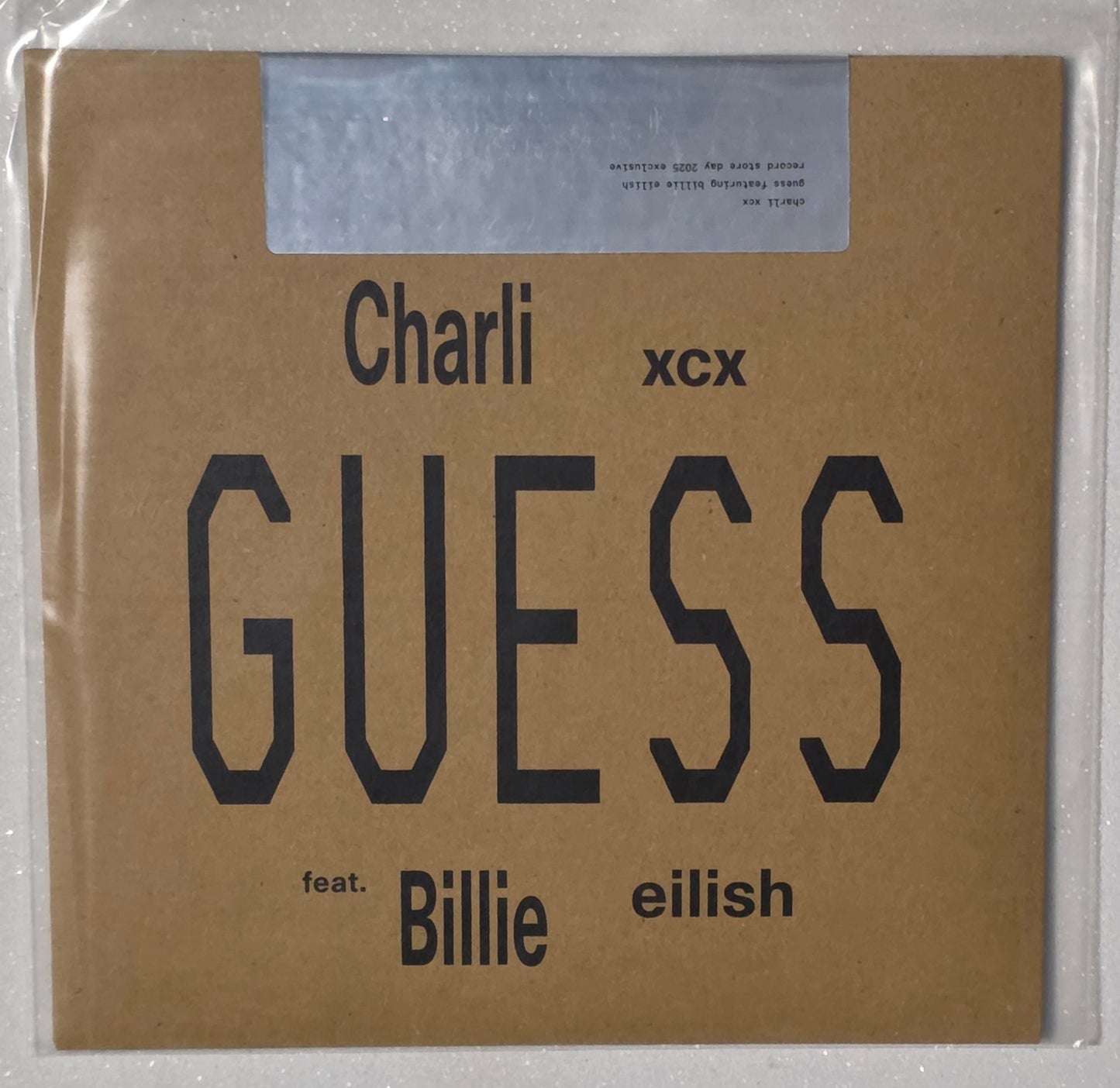 Charli XCX Feat. Billie Eilish – Guess (2024 RSD) (Limited Edition 7" Vinyl Single)