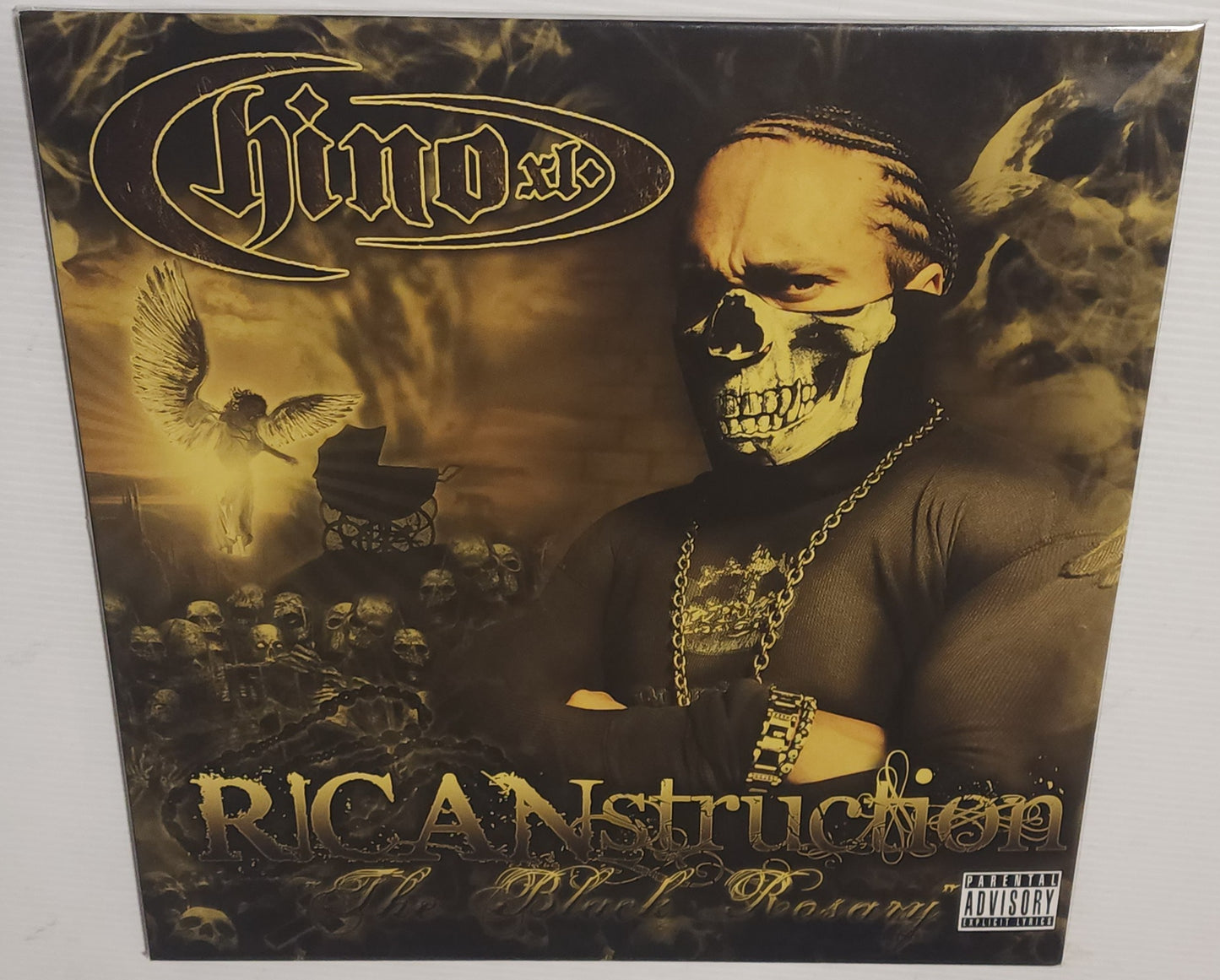 Chino XL – RICANstruction "The Black Rosary" (2021) (Limited Edition Gold Colour Vinyl LP)