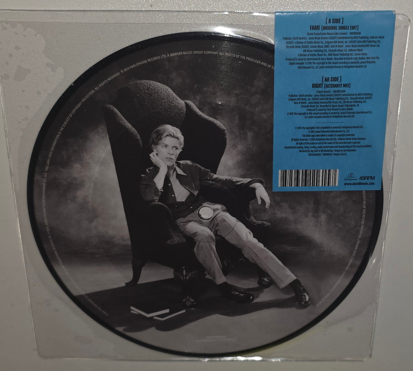 David Bowie – Fame / Right (2015) (Limited Edition Picture Disc 7" Vinyl Single)
