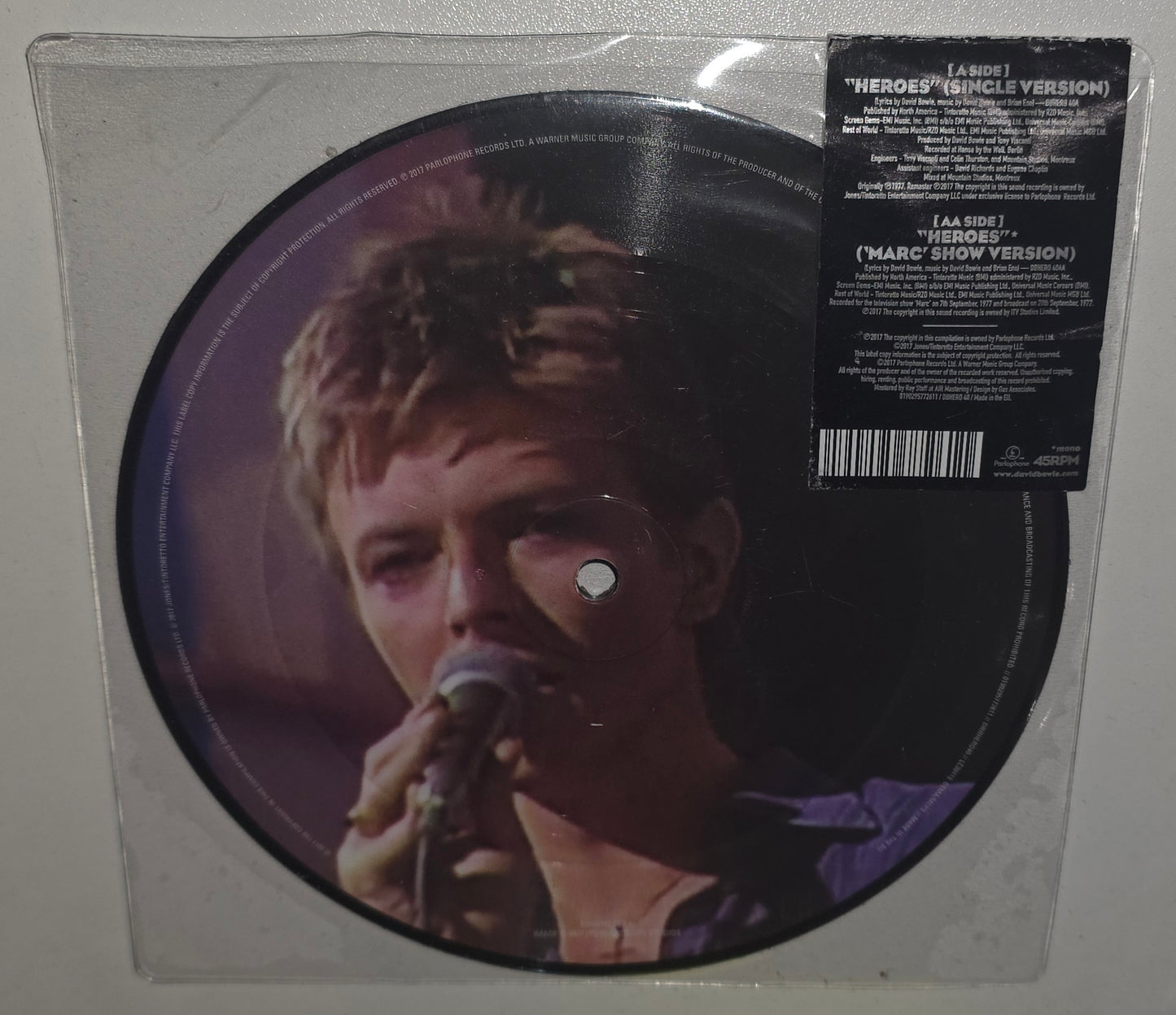 David Bowie – Heroes (2017) (Limited Edition 7" Picture Disc Vinyl Single)
