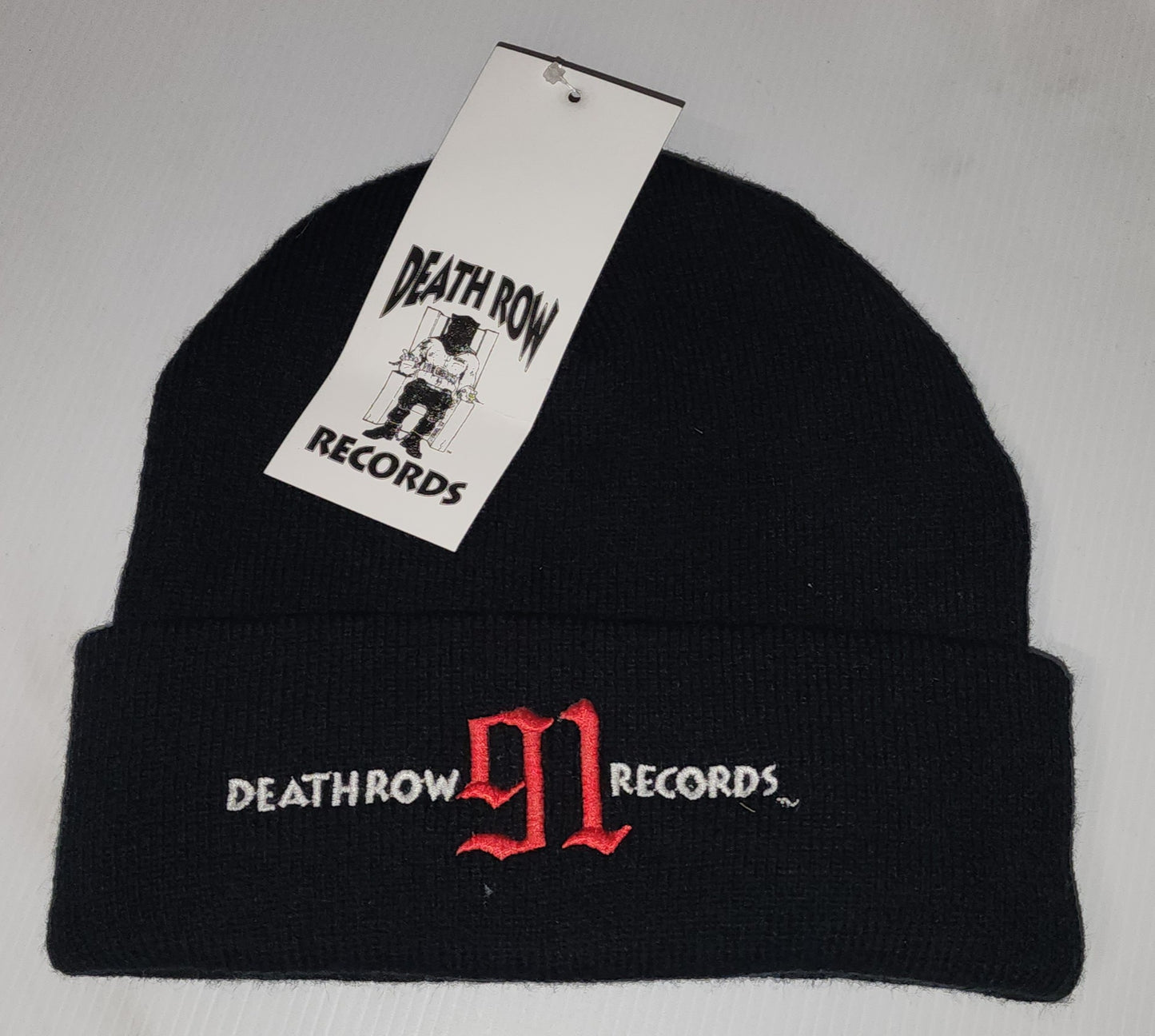 Death Row Records Original '91 Logo Embroidered Beanie Hat