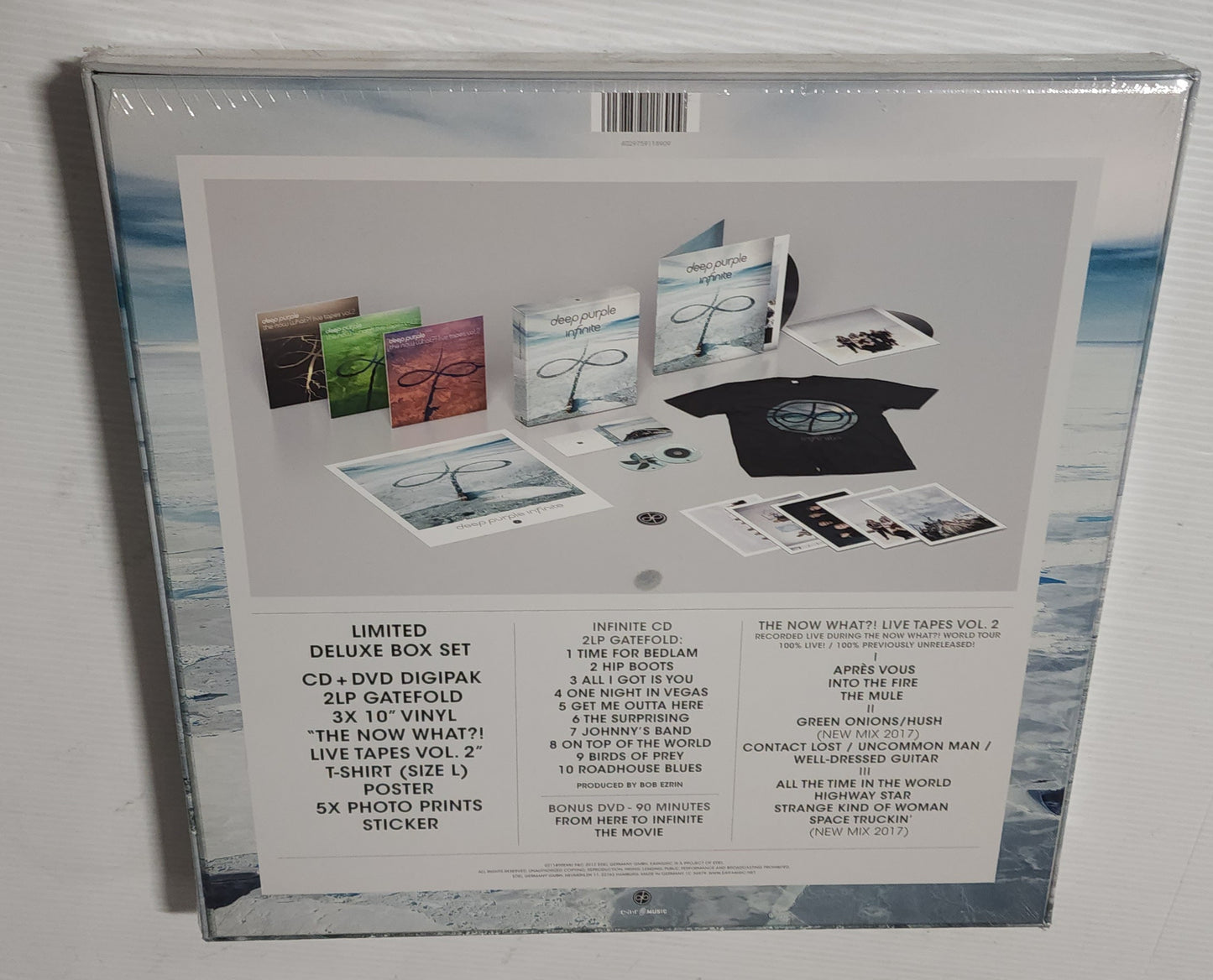 Deep Purple – Infinite (Super Deluxe Edition) (2017) (Limited Edition Vonyl LP + CD + DVD + T-Shirt)