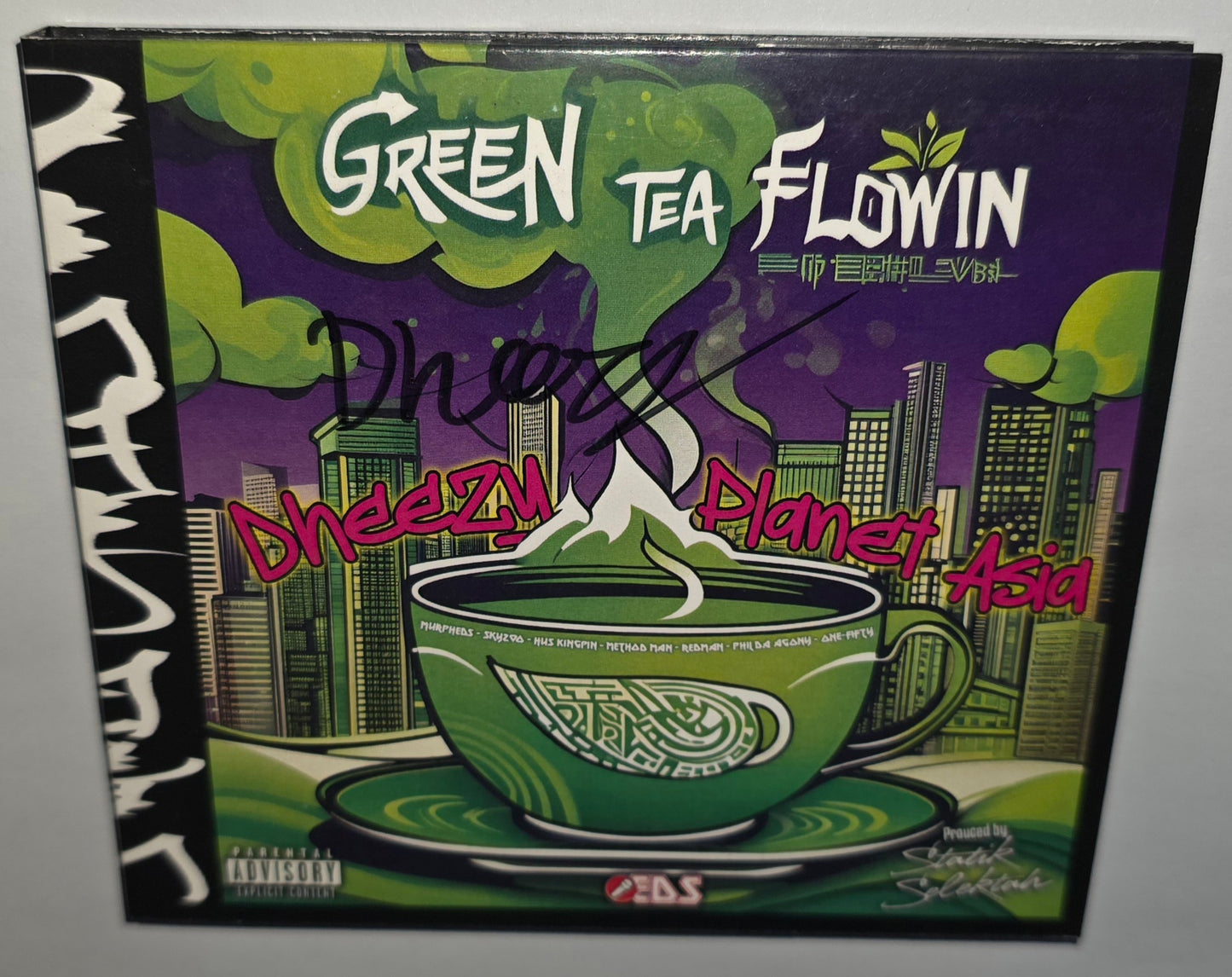 Dheezy & Planet Asia - Green Tea Flowin (2025) (Limited Edition CD with bonus Planet Asia "Wu Planet" Disc 2CD Set)