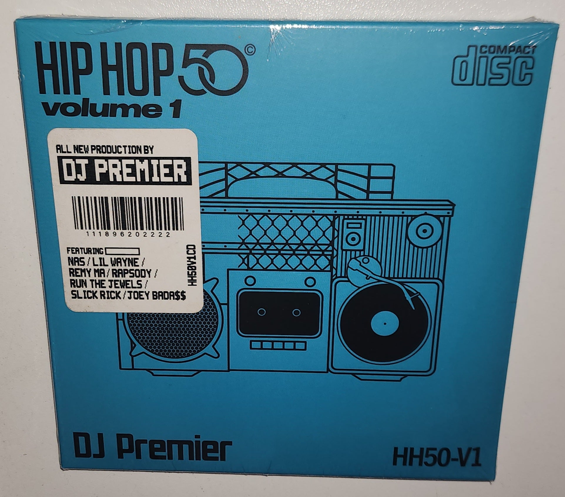 Various Artists DJ Premier Presents Hip Hop 50 Vol 1 2022 CD various-artists-dj-premier-presents-hip-hop-50-vol-1-2022-cd