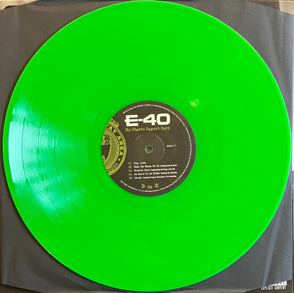 E-40 – My Ghetto Report Card (2022 Reissue) (Limited Edition Neon Green Colour Vinyl LP)