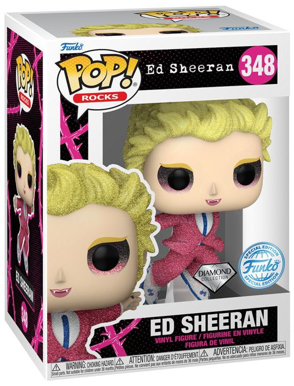 Ed Sheeran Bad Habits Diamond Glitter U.S. Exclusive Funko Pop! Rocks #348 Figurine