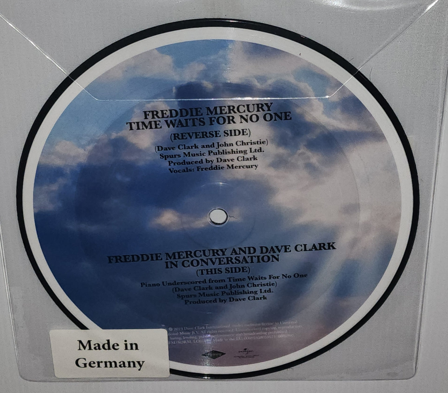 Freddie Mercury – Time Waits For No One (2019) (Limited Edition 7" Picture Disc Vinyl Single)
