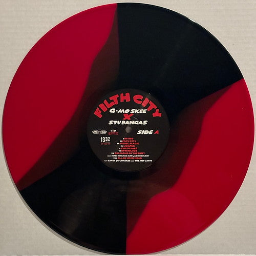 G-Mo Skee x Stu Bangas – Filth City (2024) (Limited Edition Red & Black Striped Colour Vinyl LP)