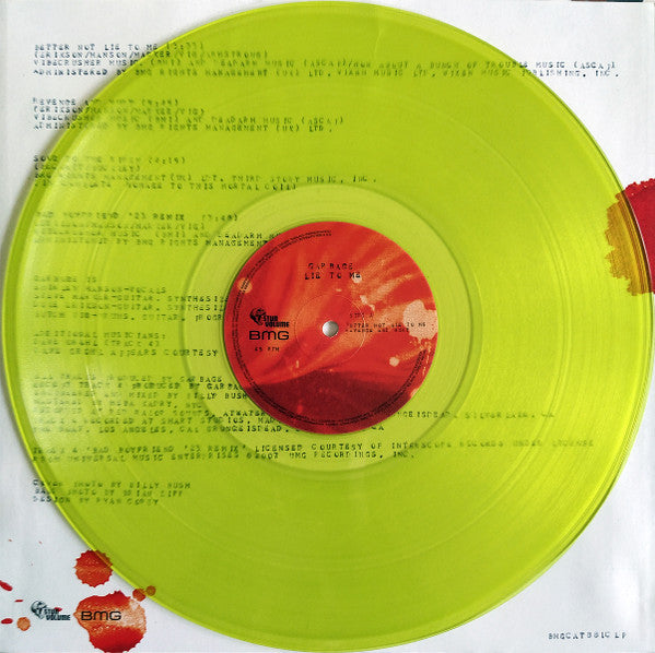 Garbage – Lie To Me (2024 RSD) (Limited Edition Transparent Lime Colour Vinyl LP)