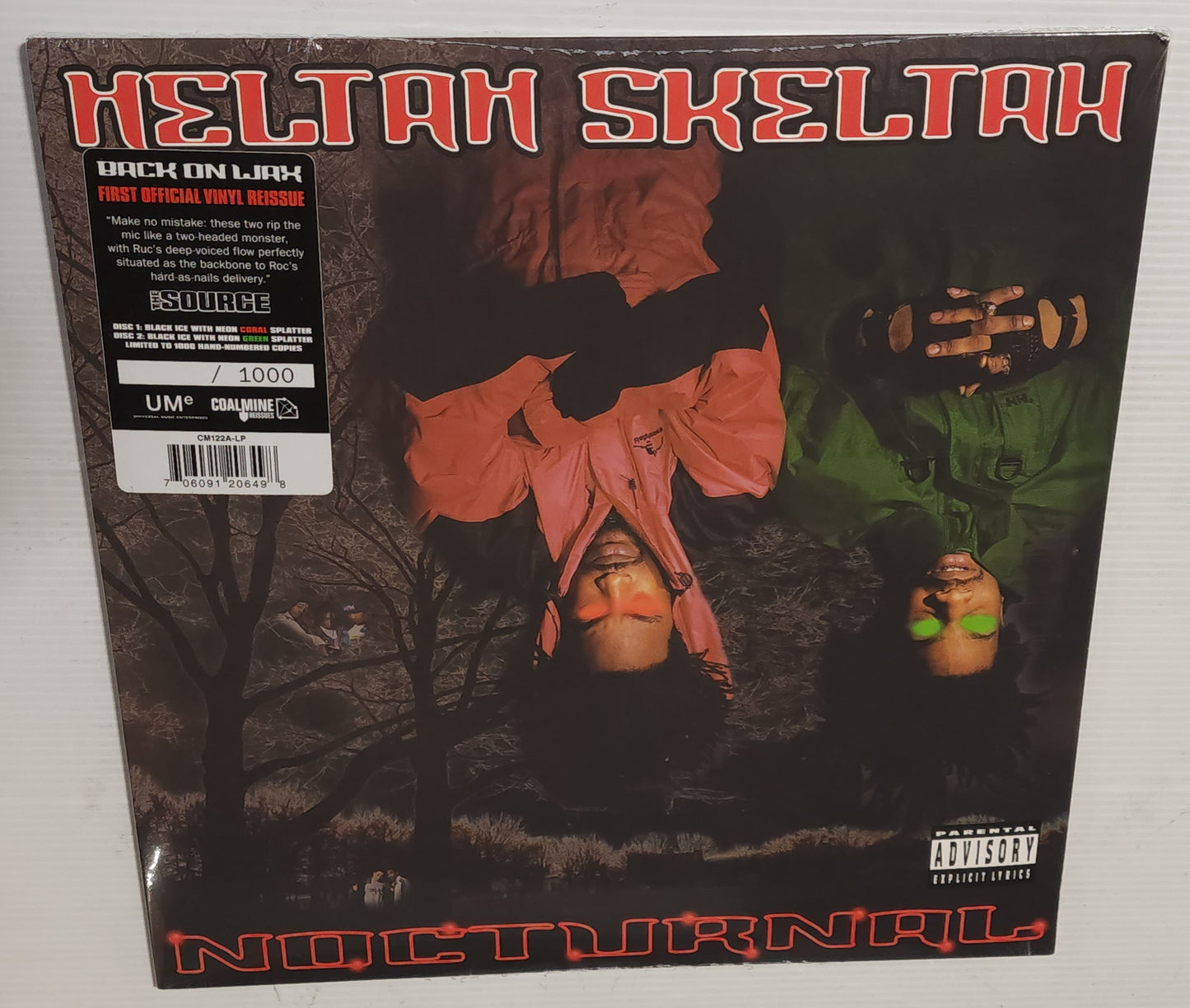 Heltah Skeltah – Nocturnal (2024) (Limited Edition Black Ice With Neon Coral & Green Splatter Colour Vinyl LP)