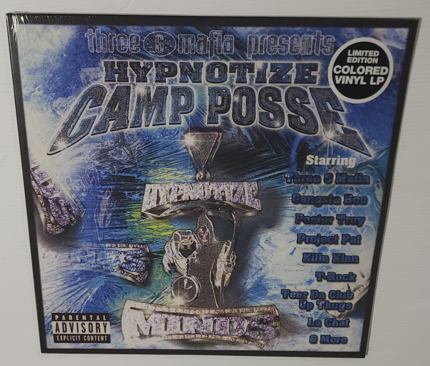 Three 6 Mafia Presents Hypnotize Camp Posse – Hypnotize Camp Posse (2023 Reissue) (Limited Edition Blue Colour Vinyl LP)