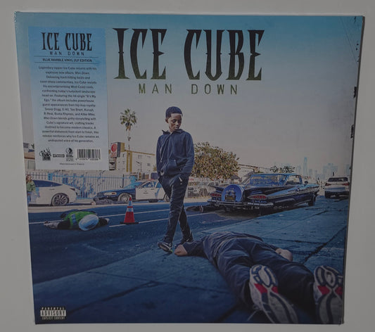 Ice Cube - Man Down (2025) (Limited Edition Blue Marble Colour Vinyl LP)