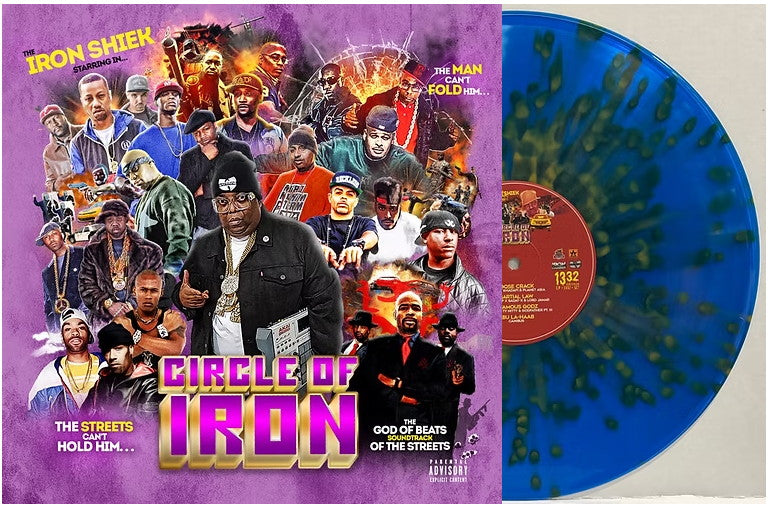 Iron Shiek - Circle of Iron (2025) (Limited Edition Blue with Gold Splatter Colour Vinyl LP + CD + Cassette Bundle)