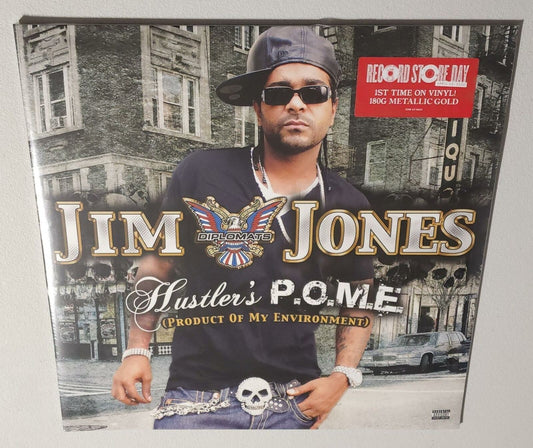 Jim Jones – Hustler's P.O.M.E. (Product Of My Environment) (2022 RSD) (Limited Edition Metallic Gold Colour Vinyl LP)