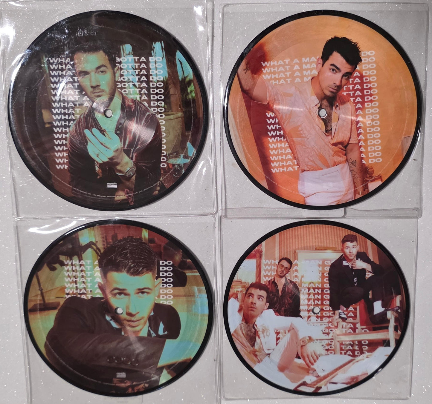 Jonas Brothers – What A Man Gotta Do (Complete Collection) (2020) (Limited Edition 7" Picture Disc Vinyl Bundle)