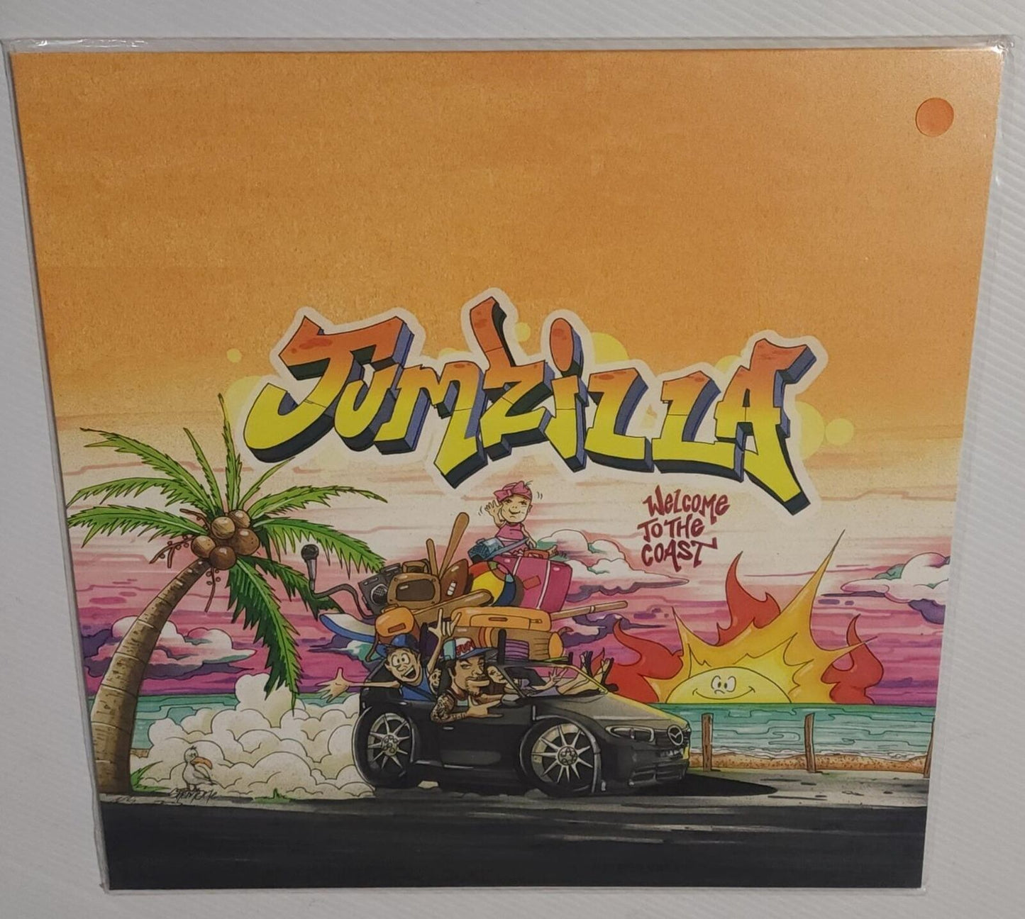 Jumzilla - Welcome To The Coast (2021) (Limited Edition Red & Black Marble Colour Vinyl LP)