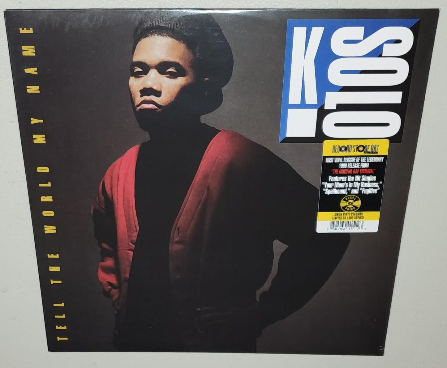 K-Solo – Tell The World My Name (2023 RSD) (Limited Edition Lemon Yellow Colour Vinyl LP)