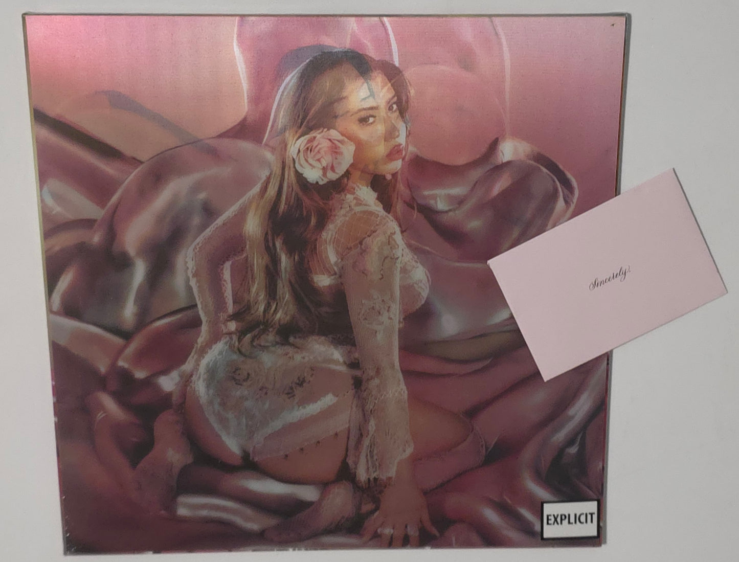 Kali Uchis - Sincerely, (2025) (Limited Edition Exclusive Lenticular Cover with Signed Art Cart / Silverstone Colour Vinyl LP)
