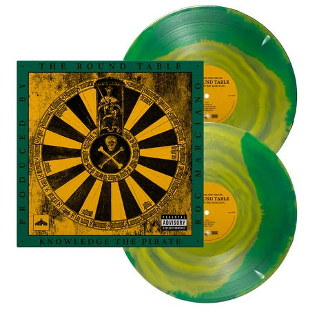 Knowledge The Pirate & Roc Marciano – The Round Table (2025) (Limited Edition Green & Yellow Swirl Colour Vinyl LP)