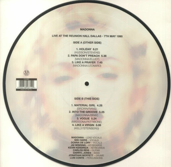 Madonna – Live In Dallas 1990 (2022 Release) (Limited Edition Picture Disc Vinyl LP)