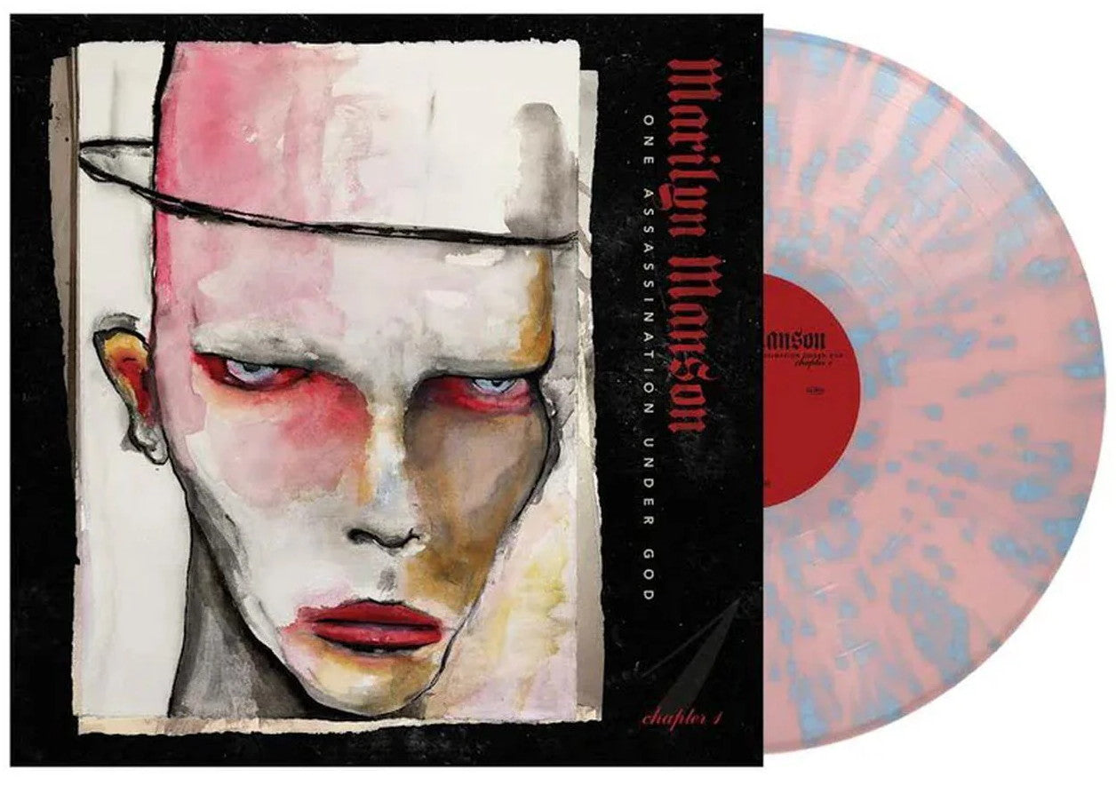 Marilyn Manson – One Assassination Under God (Chapter 1) (2025) (Limited Edition Pastel Pink With Blue Splatter Colour Vinyl LP)