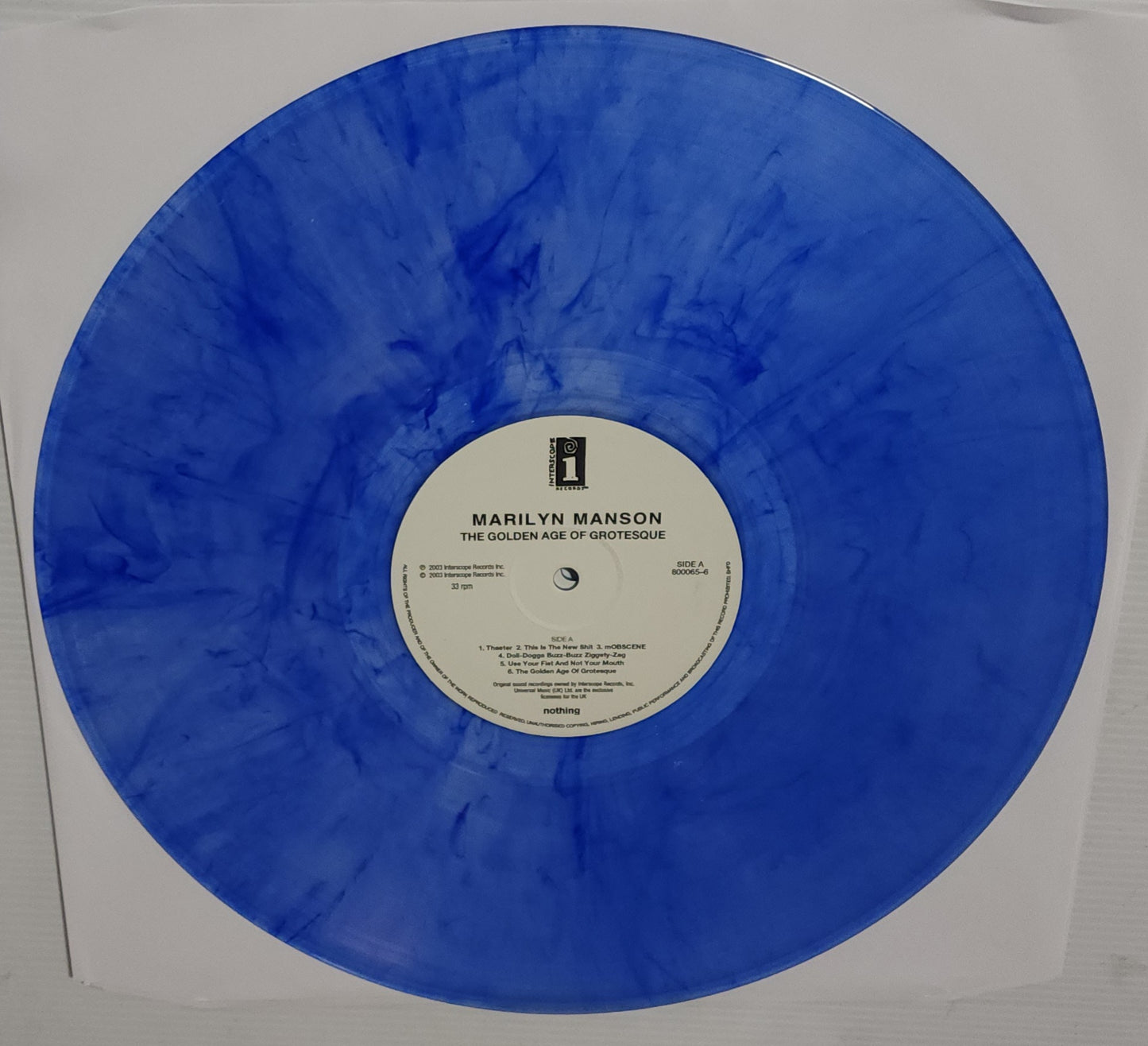 Marilyn Manson – The Golden Age Of Grotesque (2019) (Limited Edition Blue & White Marble Colour Vinyl LP)