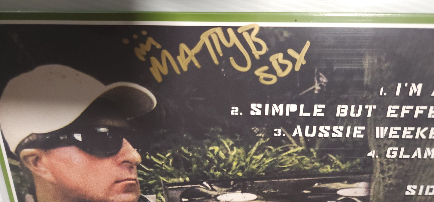 Matty B - Simple But Effective *Autographed* (2024) (Limited Edition Green Black & Red Marble Colour Vinyl LP)