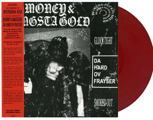 MC Money & Gangsta Gold - Da Hard Ov Frayser (2024) (Limited Edition Ruby Galaxy Colour Vinyl LP)