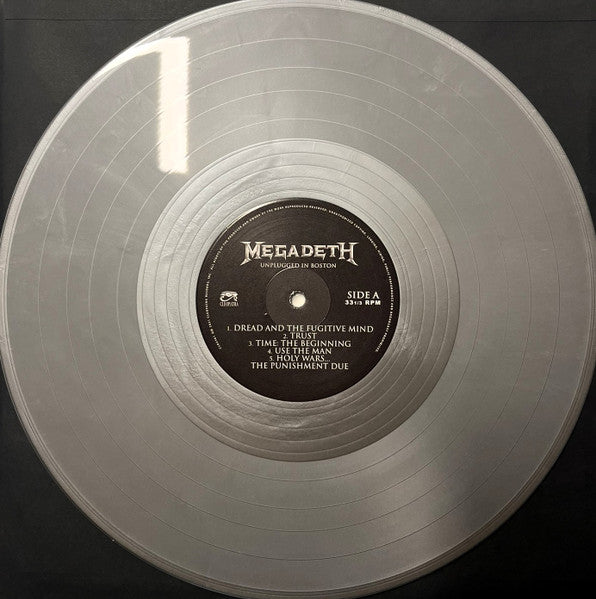 Megadeth – Unplugged In Boston (2021) (Limited Edition Metallic Silver Colour Vinyl LP)