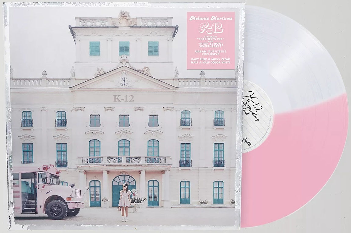 Melanie Martinez – K-12 (2024) (Limited Edition Baby Pink & Milky White Split Colour Vinyl LP)